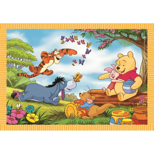 Disney Nalle Puh Fun Days Forever 4-i-1 pussel Clementoni - Bild 2