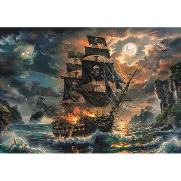 Pirate Haunted Seas 300-bitars skeppspussel Clementoni - Bild 2