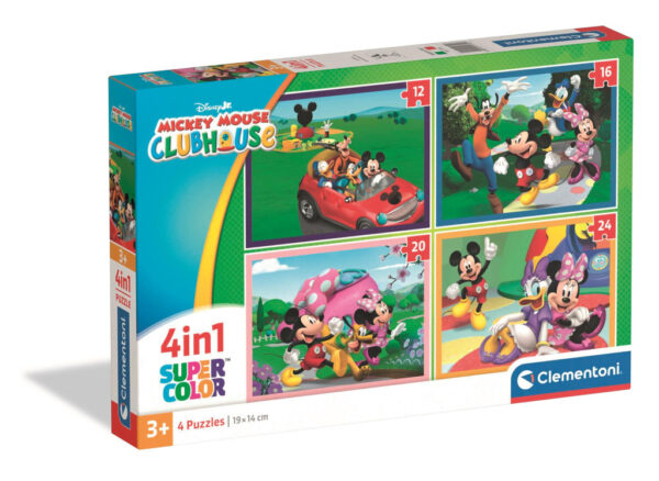Disney Musse Pigg Pixar Clubhouse 4-i-1 pussel Clementoni