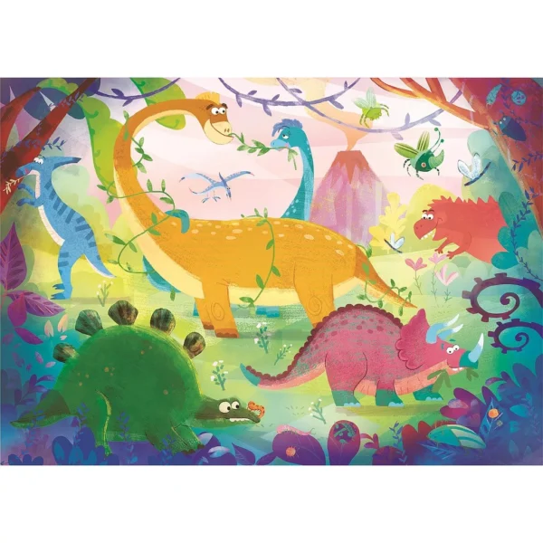 Dinosaurie Roligt 2x20 bitars pussel Clementoni - Bild 2