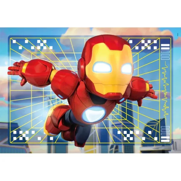 Avengers Hero Squad Iron Man och Fantastiska Vänner 2x20 bitars pussel Clementoni - Bild 2