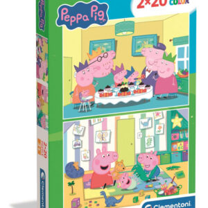 Greta gris Party Time 2x20 bitars Clementoni pussel