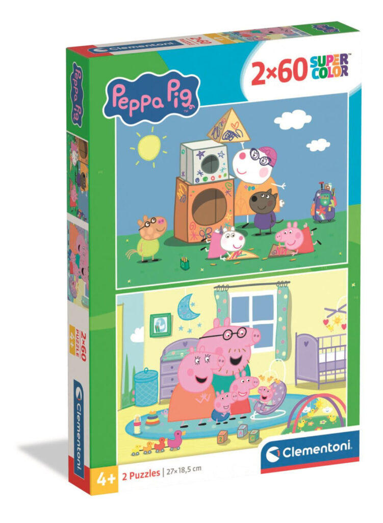 Greta gris Family Fun 2x60-bitars pussel Clementoni