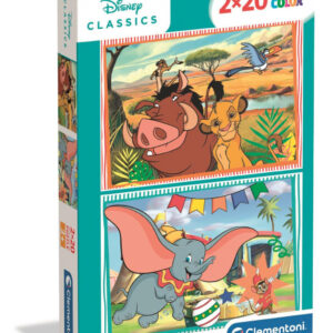 Disney Classics Funny Time 2x20 bitars pussel Clementoni