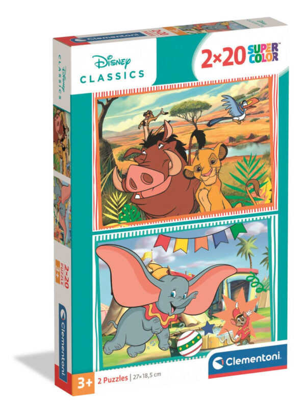 Disney Classics Funny Time 2x20 bitars pussel Clementoni