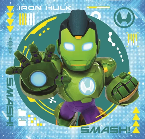 Avengers Hero Squad Iron Man och hans superteam 3x48 bitars pussel från Clementoni - Bild 2