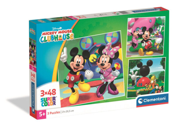 Disney Musse Pigg Clubhouse 3x48 bitars Clementoni pussel