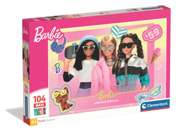 Barbie 104-bitars maxi pussel Clementoni 62x42 cm
