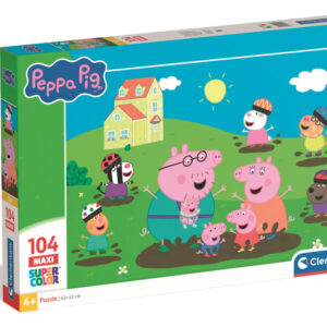 Greta gris Muddy Puddle 104-delars maxi pussel Clementoni