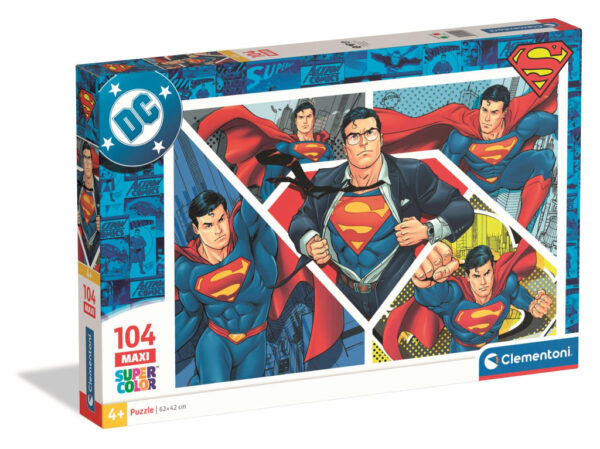 Stålmannen Comic Legends 104-bitars maxi pussel Clementoni