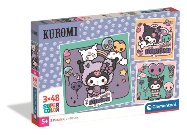 Hello Kitty Kuromi 3x48 bitars pussel Clementoni