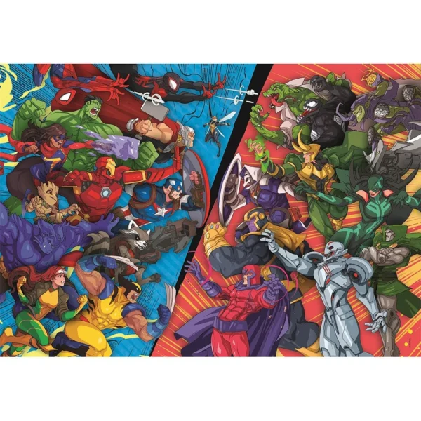 Avengers vs Villains Marvel pussel 104 bitar Clementoni - Bild 2