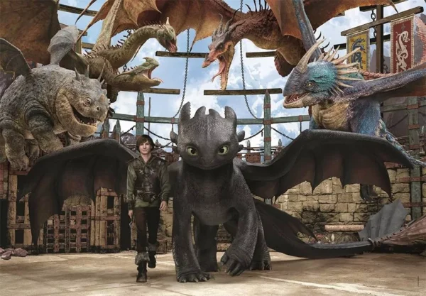 How To Train Your Dragon Arena 104 bitars Clementoni pussel - Bild 2