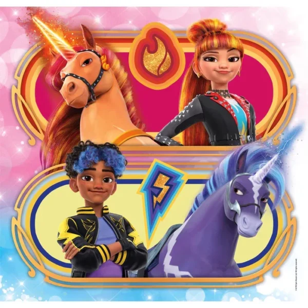 Unicorn Academy 3 x 48 bitars pussel – Clementoni SuperColor 21 x 20,5 cm - Bild 4