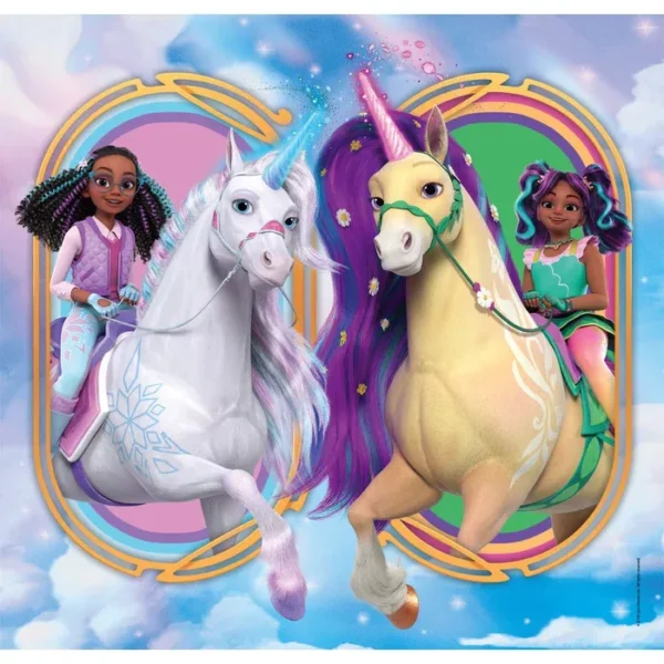 Unicorn Academy 3 x 48 bitars pussel – Clementoni SuperColor 21 x 20,5 cm - Bild 2
