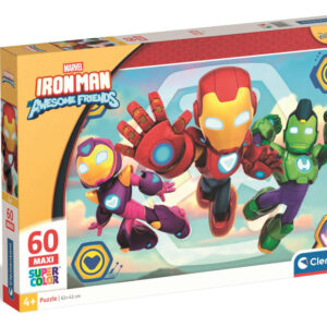 Avengers Ready Iron Man and his Super Team 60-piece Maxi Puzzle Clementoni