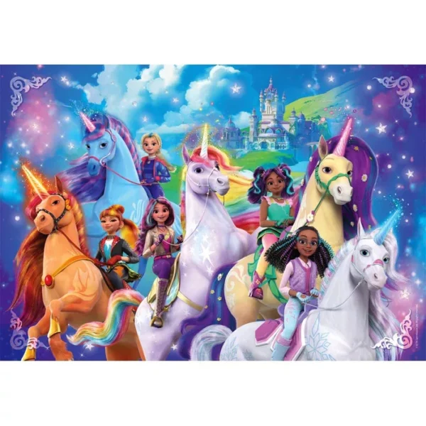 Unicorn Academy 180 bitars pussel – Clementoni 48,5 x 33,5 cm - Bild 2