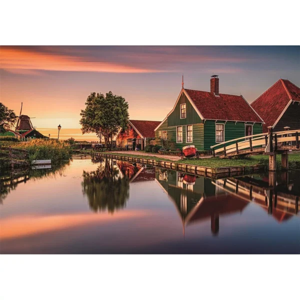 Cities Zaanse Schans Nederländerna 1500-bitars Compact Pussel Clementoni - Bild 2