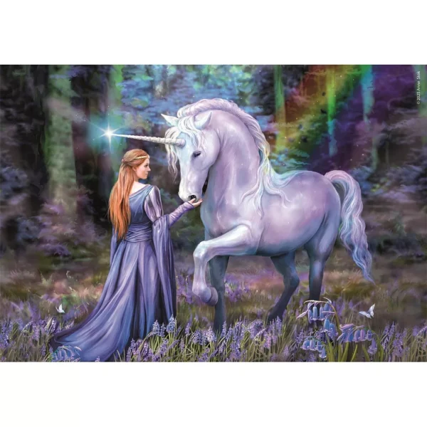 Fantasy Bluebell Wood Anne Stokes 1500-bitars kompakt pussel Clementoni - Bild 2