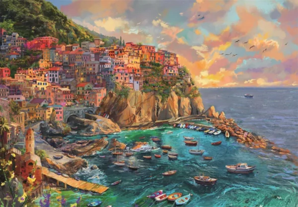 Cities Manarola Italien 2000-bitars pussel Clementoni - Bild 2
