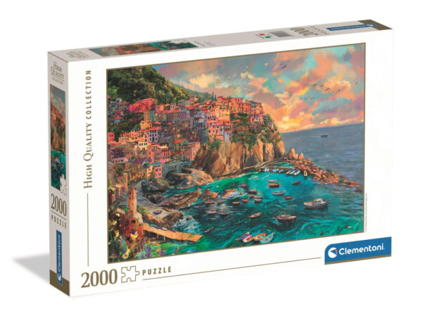 Cities Manarola Italien 2000-bitars pussel Clementoni