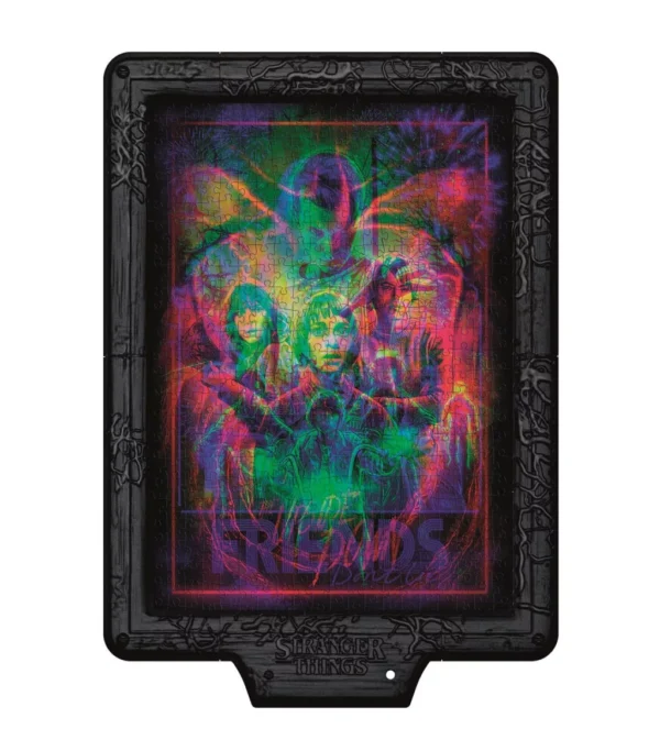 Stranger Things Upside Down pussel med 520 bitar och LED-ram från Clementoni - Bild 4