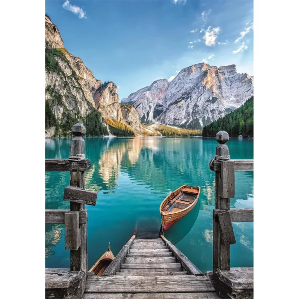 Cities Braies Lake Italien 500-bitars pussel Clementoni - Bild 2