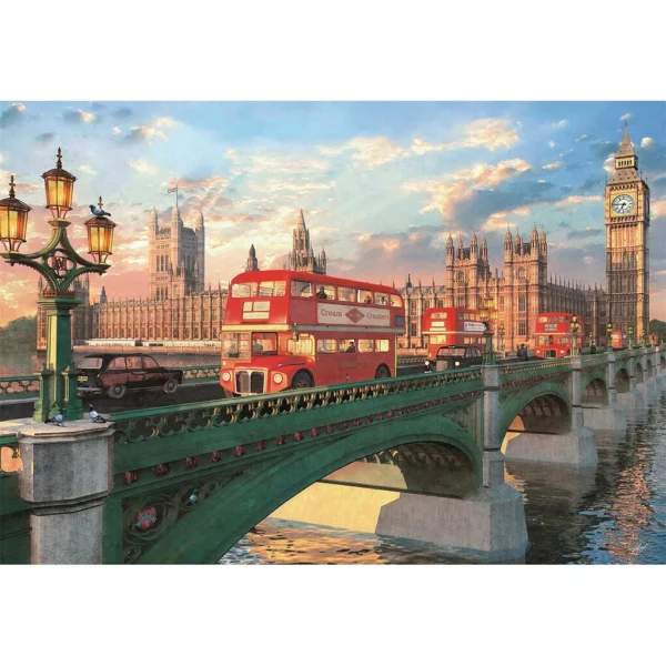 Cities Westminster Bridge London 500-bitars kompakt pussel Clementoni - Bild 2