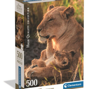Lion Feline Love 500 Piece Compact Puzzle Clementoni