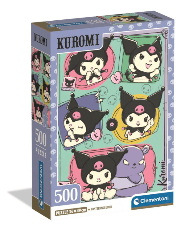 Kuromi Pussel 500 Bitar – Clementoni Compact Collection
