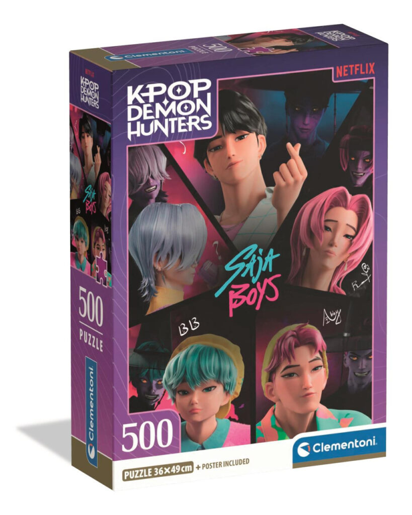 K-pop Demon hunters Saja Boys 500-bitars kompakt pussel Clementoni