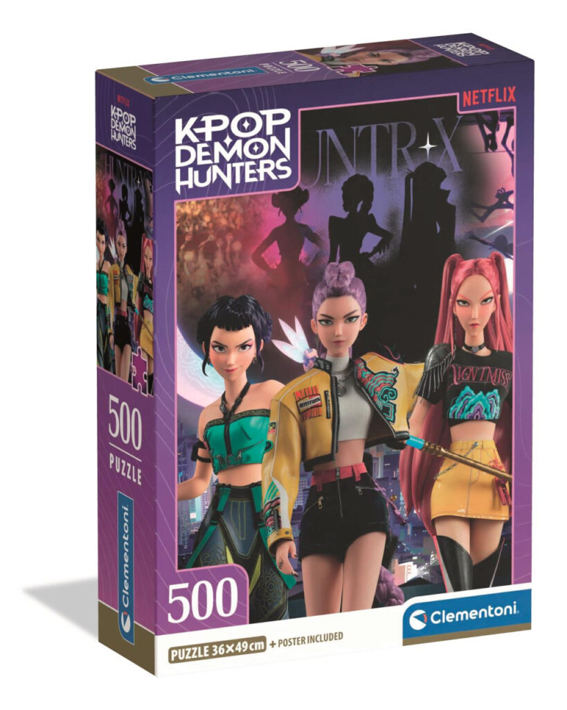 K-pop Demon hunters Night Pulse 500-bitars kompakt pussel Clementoni