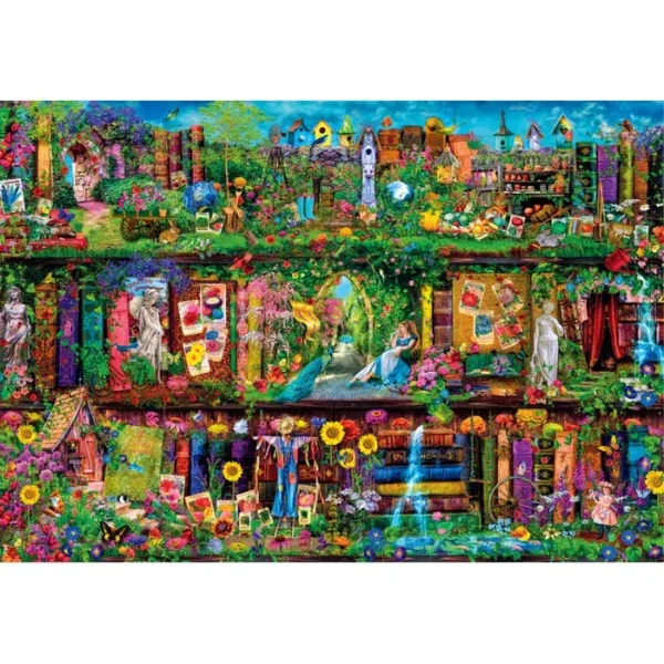Colour Garden Bookshelf pussel 6000 bitar Clementoni - Bild 2