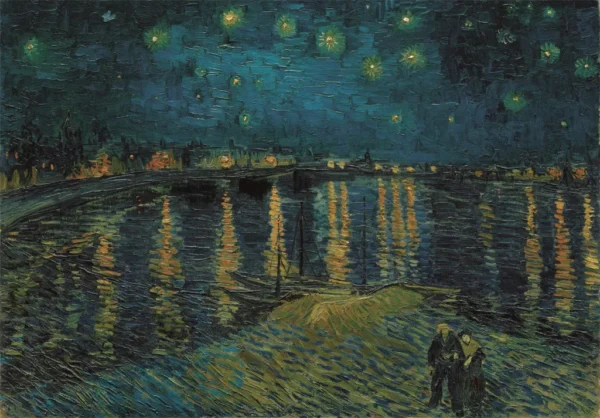 Art Starry Night Over the Rhône 1000-bitars Compact pussel Clementoni - Bild 2