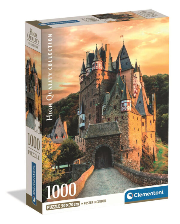Travel Tyskland Burg Eltz Castle 1000-bitars kompakt pussel Clementoni