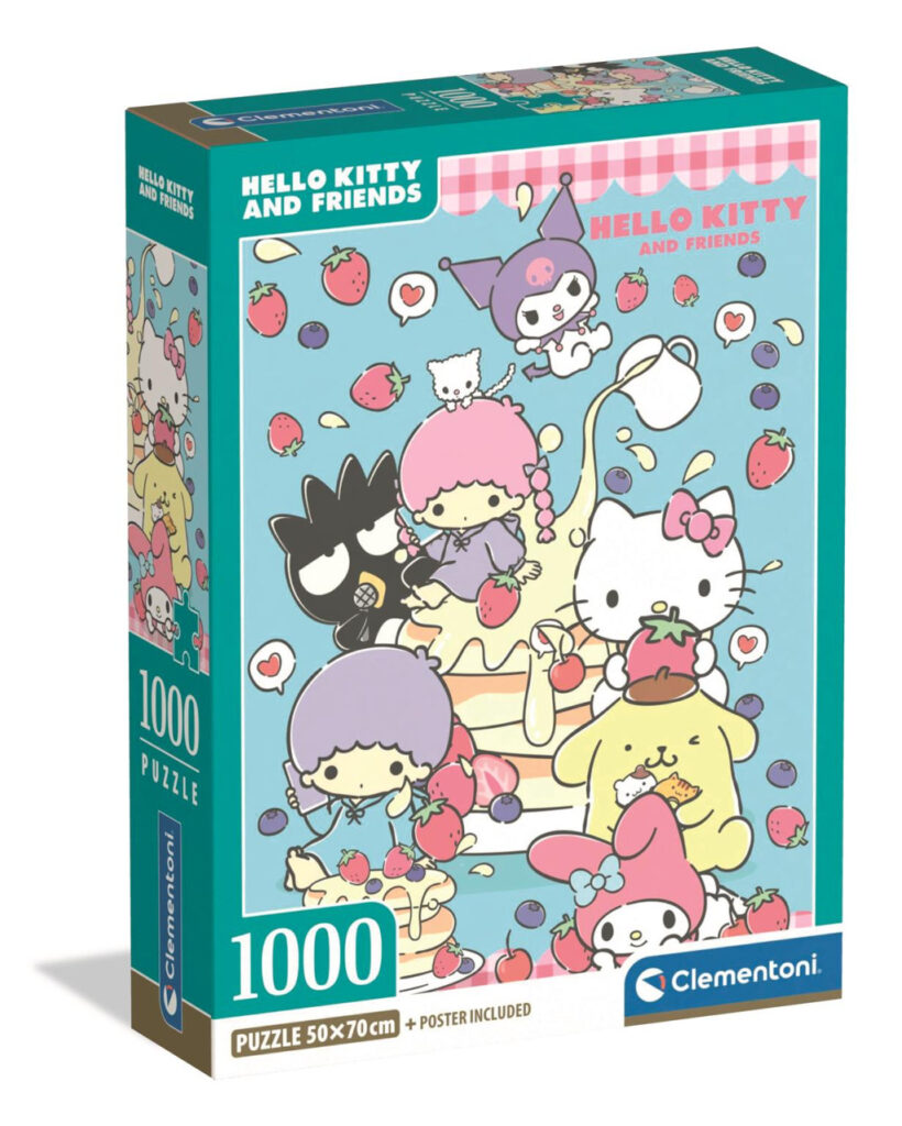 Hello Kitty & Vänner Pussel 1000 Bitar – Clementoni