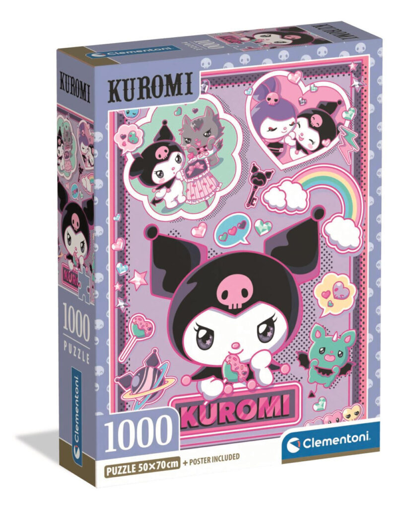 Hello Kitty Rebel Kawaii 1000-bitars kompakt pussel Clementoni