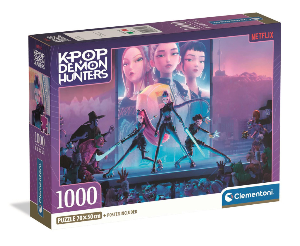 K-Pop Demon Hunters Pussel 1000 Bitar – Clementoni