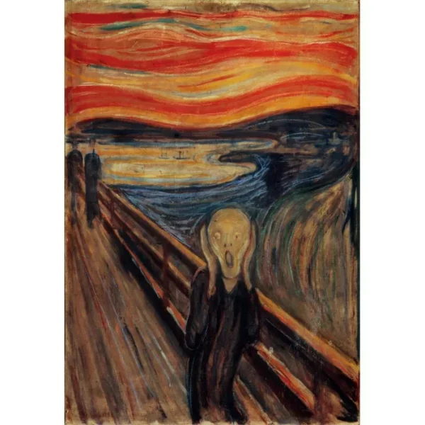Art Munch The Scream 1000-bitars kompakt pussel Clementoni - Bild 2