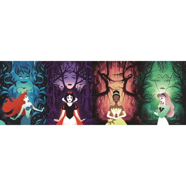 Disney Prinsessor Destinies Villains 1000-bitars panoramapussel Compact Clementoni - Bild 2