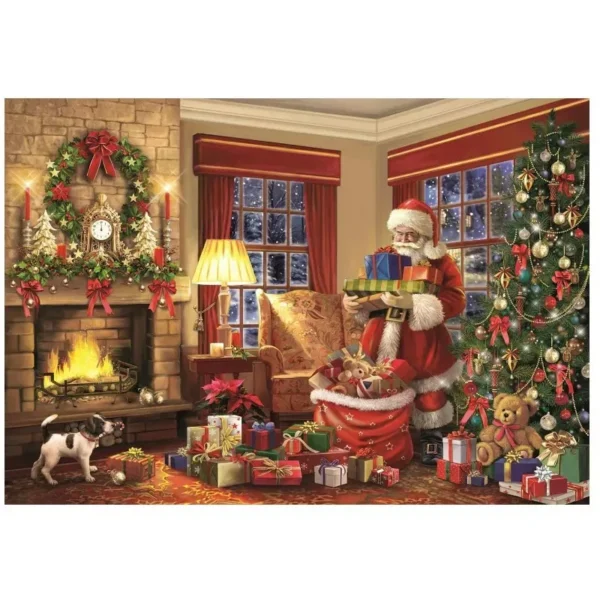 Christmas Santa's Visit 1000-bitars pussel Clementoni - Bild 2