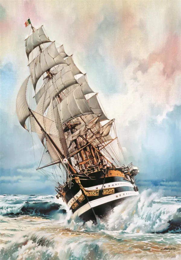 Pussel Amerigo Vespucci Skepp 1000 bitar Compact Clementoni - Bild 2