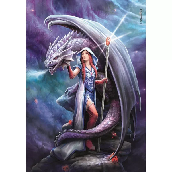 Fantasy Dragon Mage Anne Stokes 1000-bitars kompakt pussel Clementoni - Bild 2