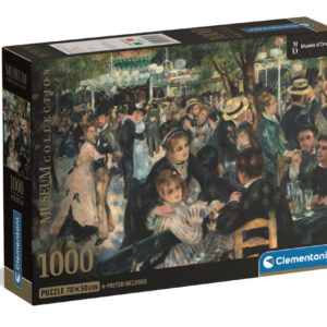 Art Renoir Ball at the Moulin de la Galette Kompakt 1000-bitars pussel Clementoni