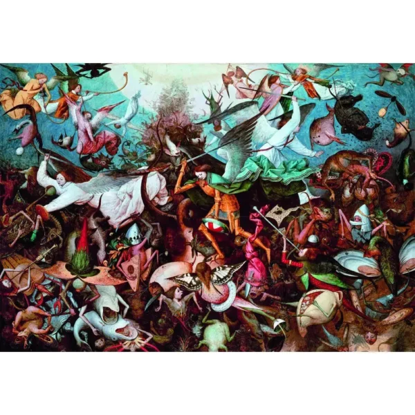 Art Bruegel The Fall of the Rebel Angels 1000 bitars kompakt pussel Clementoni - Bild 2