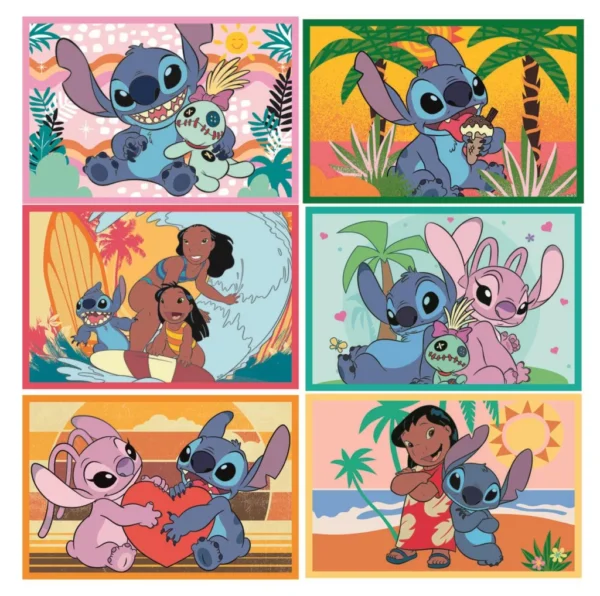 Disney Lilo och Stitch Smile Clementoni 6-delade sagokuber - Bild 2