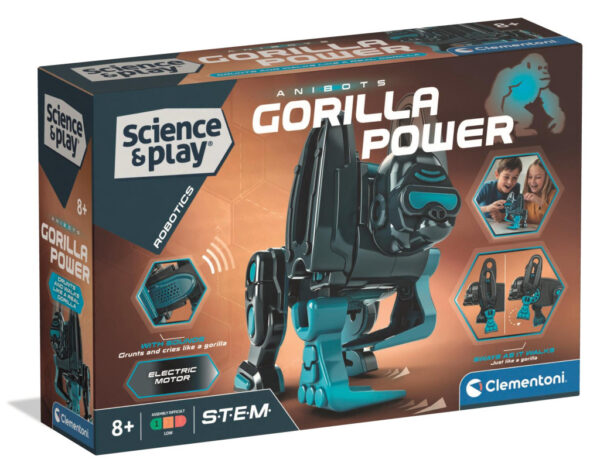 Animals Power Gorilla byggsats Clementoni 27x19 cm