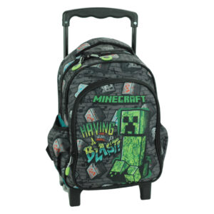 Minecraft Metro Art Blast rullande ryggsäck för förskolan, 30 cm