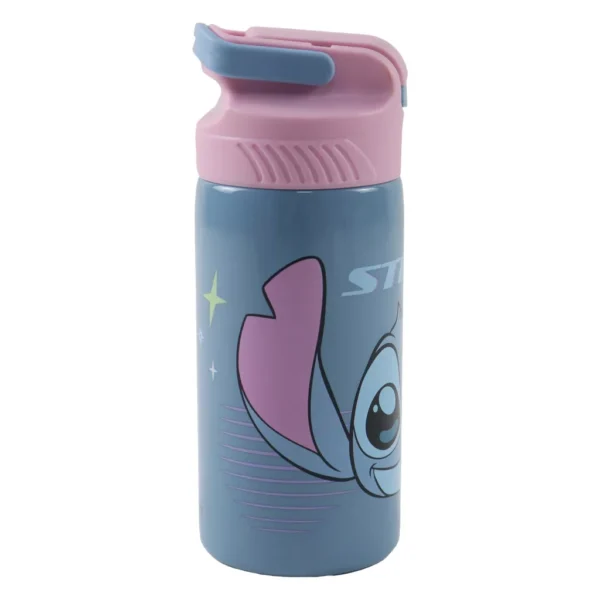Disney Lilo och Stitch Alien 626 aluminiumflaska med sugrör och krok 500 ml - Bild 4