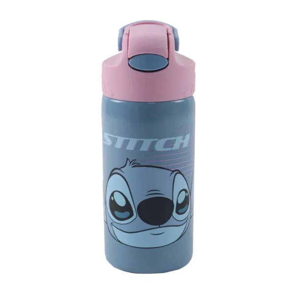 Disney Lilo och Stitch Alien 626 aluminiumflaska med sugrör och krok 500 ml - Bild 5